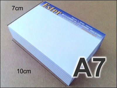 μπλοκ σημειώσεων A7